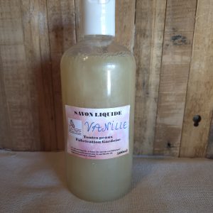 Savon liquide artisanal parfumé à la vanille