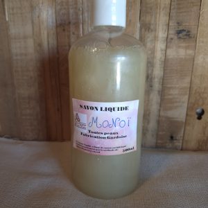 savon liquide artisanal parfumé au Monoï